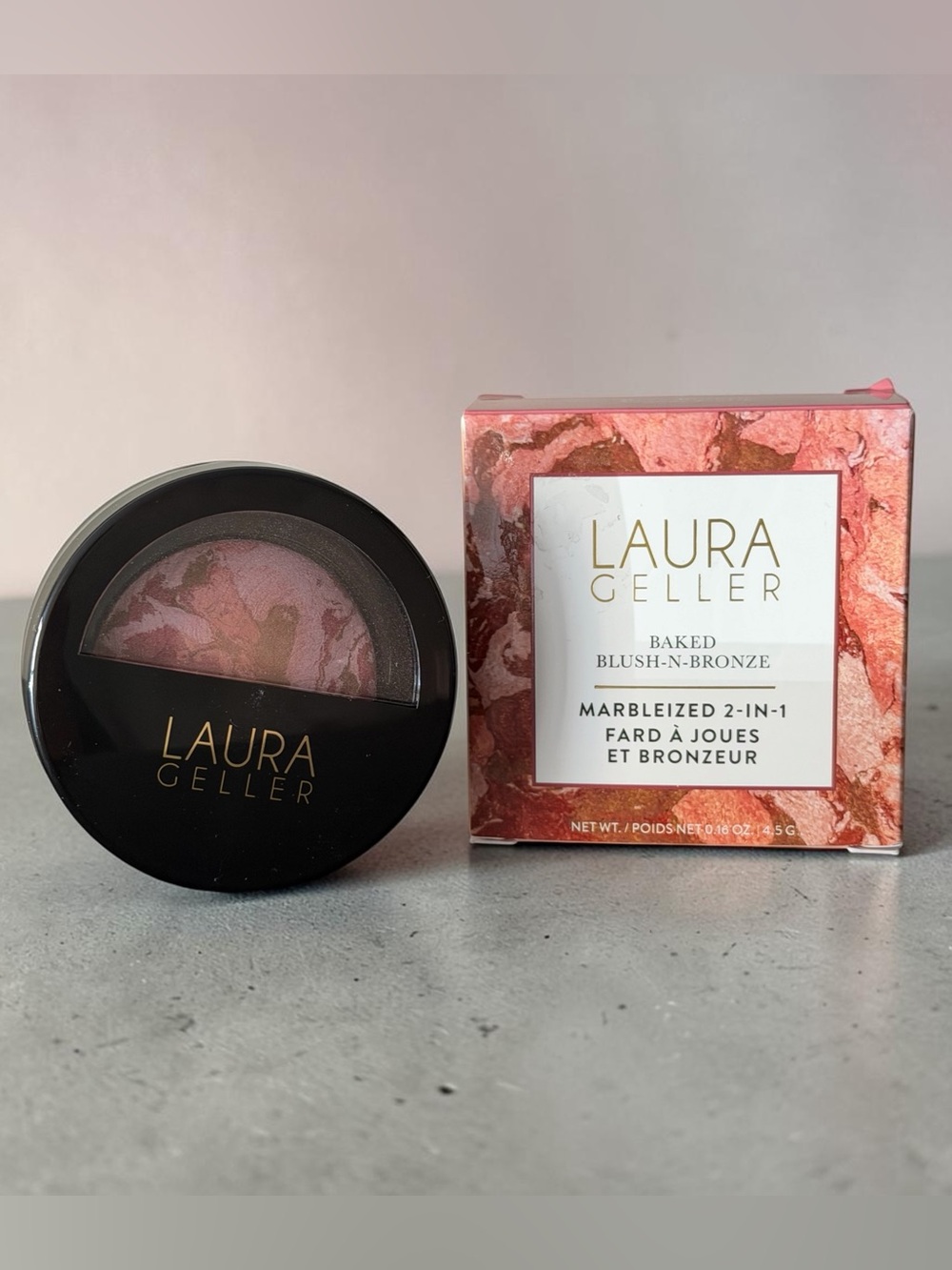 Laura Geller Baked Blush-n-Bronze Marbleized 2-in-1 - Rose Bronze